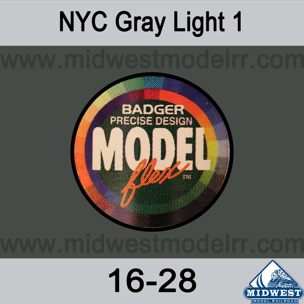 Badger MODELflex Paint - 16-28 NYC Gray Light 1 3 Badger MODELflex Paint - 16-28 NYC Gray Light 1