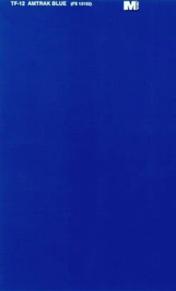 Microscale TF-12 - Trim Film - Amtrak Blue FS 15102 - Multi Scale