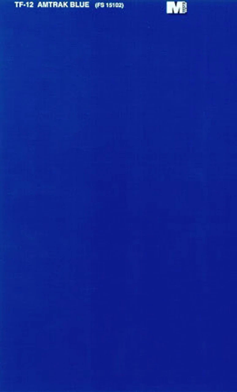 Microscale TF-12 - Trim Film - Amtrak Blue FS 15102 - Multi Scale 3 Microscale TF-12 - Trim Film - Amtrak Blue FS 15102 - Multi Scale