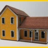 RslaserKits 3056 - Roundtree Farm House - N Scale Kit -Vallejo Shop 3056 55758.1673906730