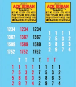 Lonestar Model 12028 - Decal Set For Ace Doran Trucking - HO Scale