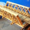 RslaserKits 3028 - Wood Truss Rod Bridge (55' Span) - N Scale Kit -Vallejo Shop 55 ft span Truss Rod Bridge N Scale RslaserKits RSL 3028 111361232727 54098.1645223923