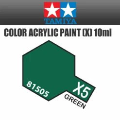 Tamiya 81505 - Acrylic Mini X-5 Green - 10ml Bottle