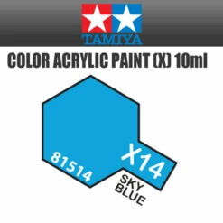 Tamiya 81514 - Acrylic Mini X-14 Sky Blue - 10ml Bottle