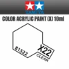 Tamiya 81522 - Acrylic Mini X-22 Clear - 10ml Bottle -Vallejo Shop 81522 47787.1645224078