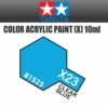 Tamiya 81523 - Acrylic Mini X-23 Clear Blue - 10ml Bottle -Vallejo Shop 81523 59649.1645224078