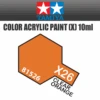 Tamiya 81526 - Acrylic Mini X-26 Clear Orange - 10ml Bottle