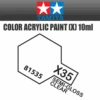 Tamiya 81535 - Acrylic Mini X-35 Semi-Gloss Clear - 10ml Bottle