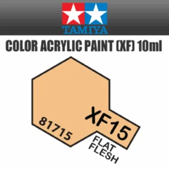 Tamiya 81715 - Acrylic Mini XF-15 Flat Flesh - 10ml Bottle