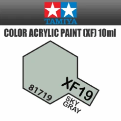Tamiya 81719 - Acrylic Mini XF-19 Sky Gray - 10ml Bottle