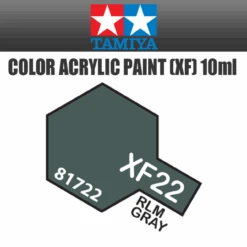Tamiya 81722 - Acrylic Mini XF-22 RLM Gray - 10ml Bottle