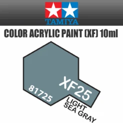 Tamiya 81725 - Acrylic Mini XF-25 Light Sea Gray - 10ml Bottle