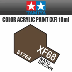 Tamiya 81768 - Acrylic Mini XF-68 NATO Brown - 10ml Bottle