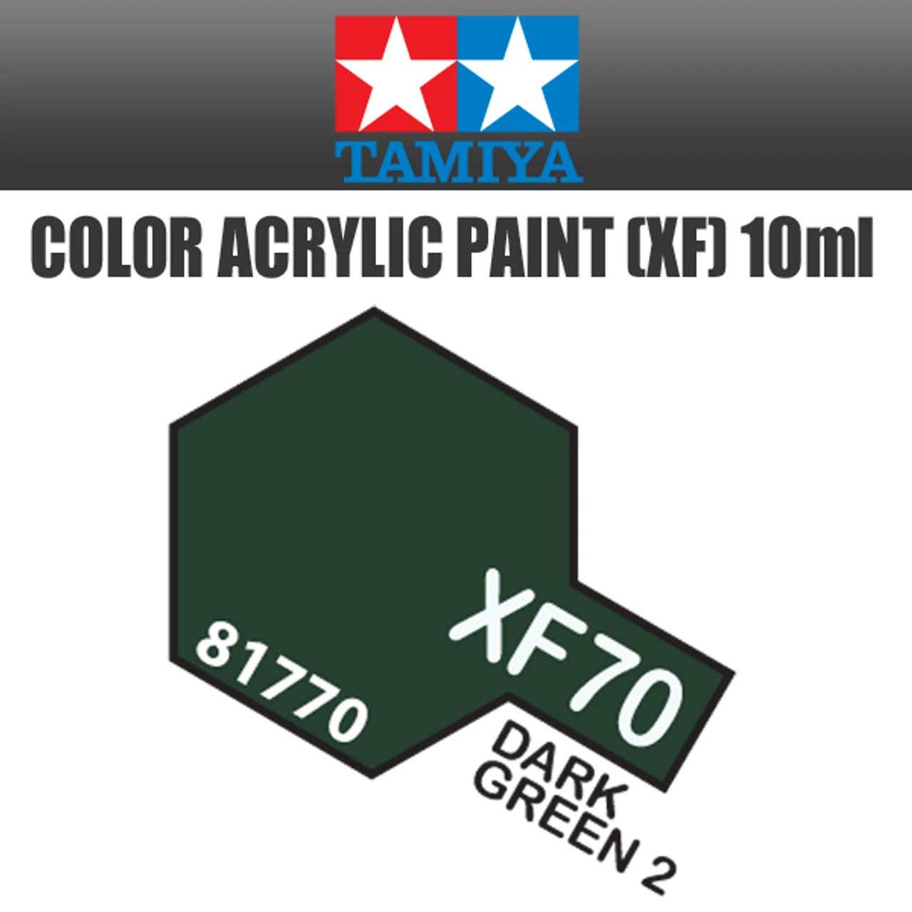 Tamiya 81770 - Acrylic Mini XF-70 Dark Green 2 - 10ml Bottle 3 Tamiya 81770 - Acrylic Mini XF-70 Dark Green 2 - 10ml Bottle