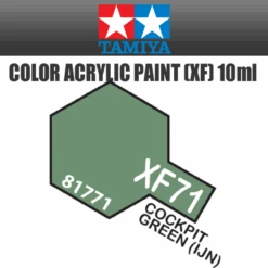 Tamiya 81771 - Acrylic Mini XF-71 Cockpit Green (IJN) - 10ml Bottle