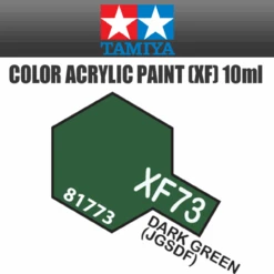 Tamiya 81773 - Acrylic Mini XF-73 Dark Green (JGSDF) - 10ml Bottle