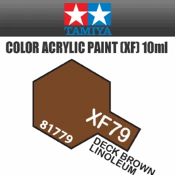 Tamiya 81779 - Acrylic Mini XF-79 Deck Brown Linoleum - 10ml Bottle