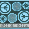BLMA #88 - 36" Fan Grill W/o Center Plate - N Scale
