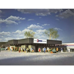 Walthers Cornerstone 933-3038 - AMTK Station Kit - HO Scale