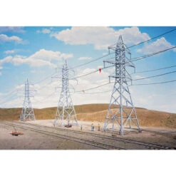 Walthers Cornerstone 933-3121 - Transmission Towers 4/ - HO Scale