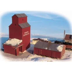 Walthers Cornerstone 933-3238 - Farmer's COOP Grain Elvtr - N Scale