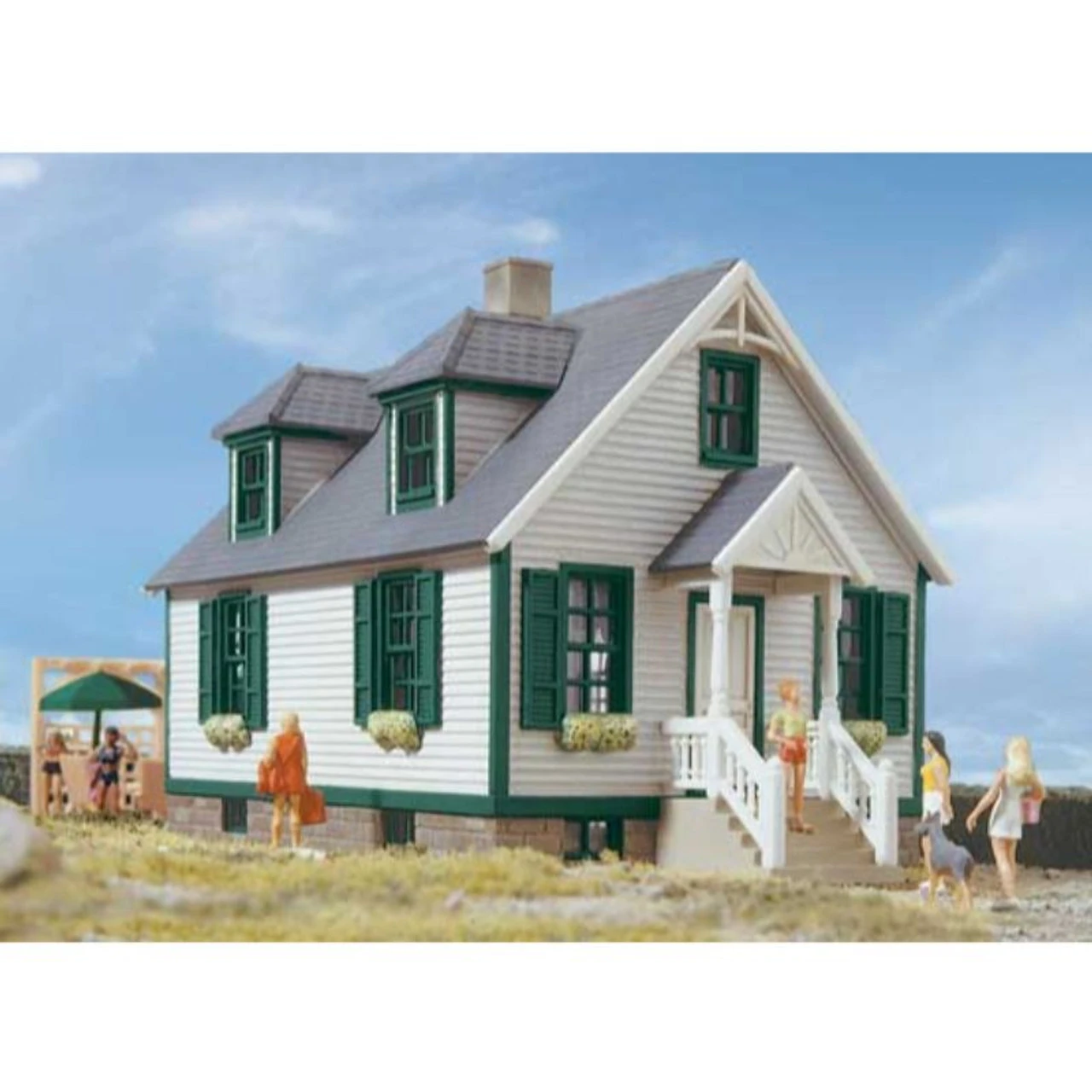 Walthers Cornerstone 933-3657 - Lake Forest Cottage W/Acc - HO Scale 3 Walthers Cornerstone 933-3657 - Lake Forest Cottage W/Acc - HO Scale