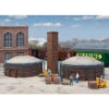 Walthers Cornerstone 933-4100 - Brick Kilns 2/ - HO Scale -Vallejo Shop 933 4100 14605.1645224543