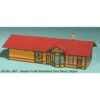 American Model Builders 607 - Santa Fe #3 Standard 1 Story Depot - N Scale Kit -Vallejo Shop AME607 30814.1671410650