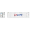 Atlas 50005996 - 40' Refrigerated Container [3-PACKS] CSAV Set #1 (White/Blue/Red) CSAV (CRLU) 7253254, 7253275, 7253296 - N Scale -Vallejo Shop ATL50005996 21713.1646001720