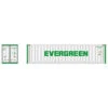 Atlas 50005998 - 40' Refrigerated Container [3-PACKS] Evergreen Set #1 (White/Green) Evergreen (EMCU) 5321382, 5321401, 5321443 - N Scale -Vallejo Shop ATL50005998 55397.1646001720