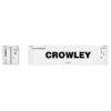 Atlas 50006003 - 40' Refrigerated Container [3-PACKS] Crowley Set #2 (White/Black) Crowley (CMCU) 5536692, 5536732, 5536753 - N Scale -Vallejo Shop ATL50006003 44067.1646001721