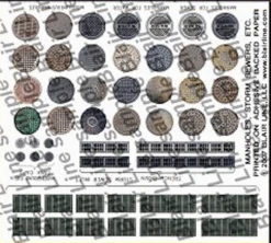 Blair Line 062 - Manhole Covers And Storm Drains - N Scale