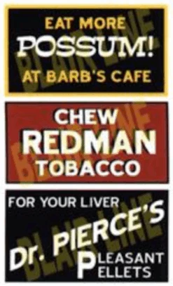 Blair Line 2250 - Barn Sign Set #1 - HO Scale