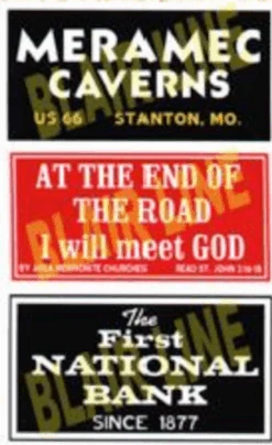 Blair Line 1252 - Barn Sign Set #3 - N Scale