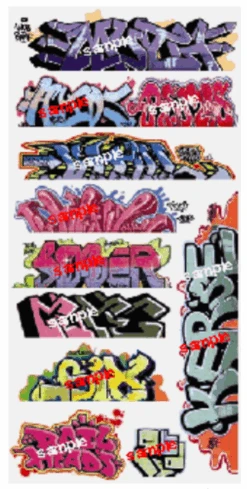 Blair Line 1257 Graffiti Decals - Mega Set #8 - N Scale
