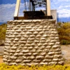 Chooch 9830 - Cut Stone Bridge Pier (Pointed End) - (2 Pieces) - N Scale -Vallejo Shop CHO9830 55777.1671410938