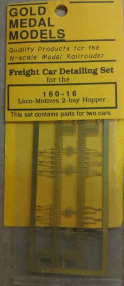 Gold Medal Models 160-16 - Loco-Motives Two-Bay Hopper Detail Set - N Scale