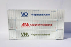 Jacksonville Terminal Co 953057 - 53' Corrugated Container (3) (MAGNETIC CONNECTION) Visionary Series - HO Scale