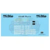 MACRail 840D - Decal Set - Hospital Flat QUAX - HO Scale -Vallejo Shop MAC840D 41629.1671411453