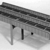 Micro Engineering 75-523 - Thru Girder Bridge, 10-0ft Two Span, Double Track - HO Scale -Vallejo Shop ME75523 67336.1645223455