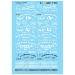 Microscale 87-1506 - Railroad Decal Set Gulf Mobile & Ohio 40' & 50' Boxcars - HO Scale