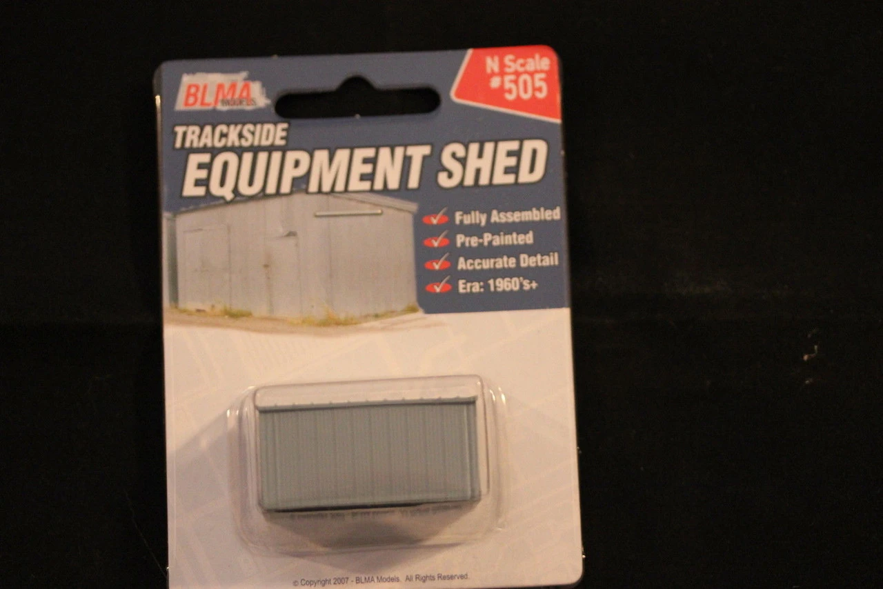 BLMA #505 - Trackside Equipment Shed - N Scale 3 BLMA #505 - Trackside Equipment Shed - N Scale