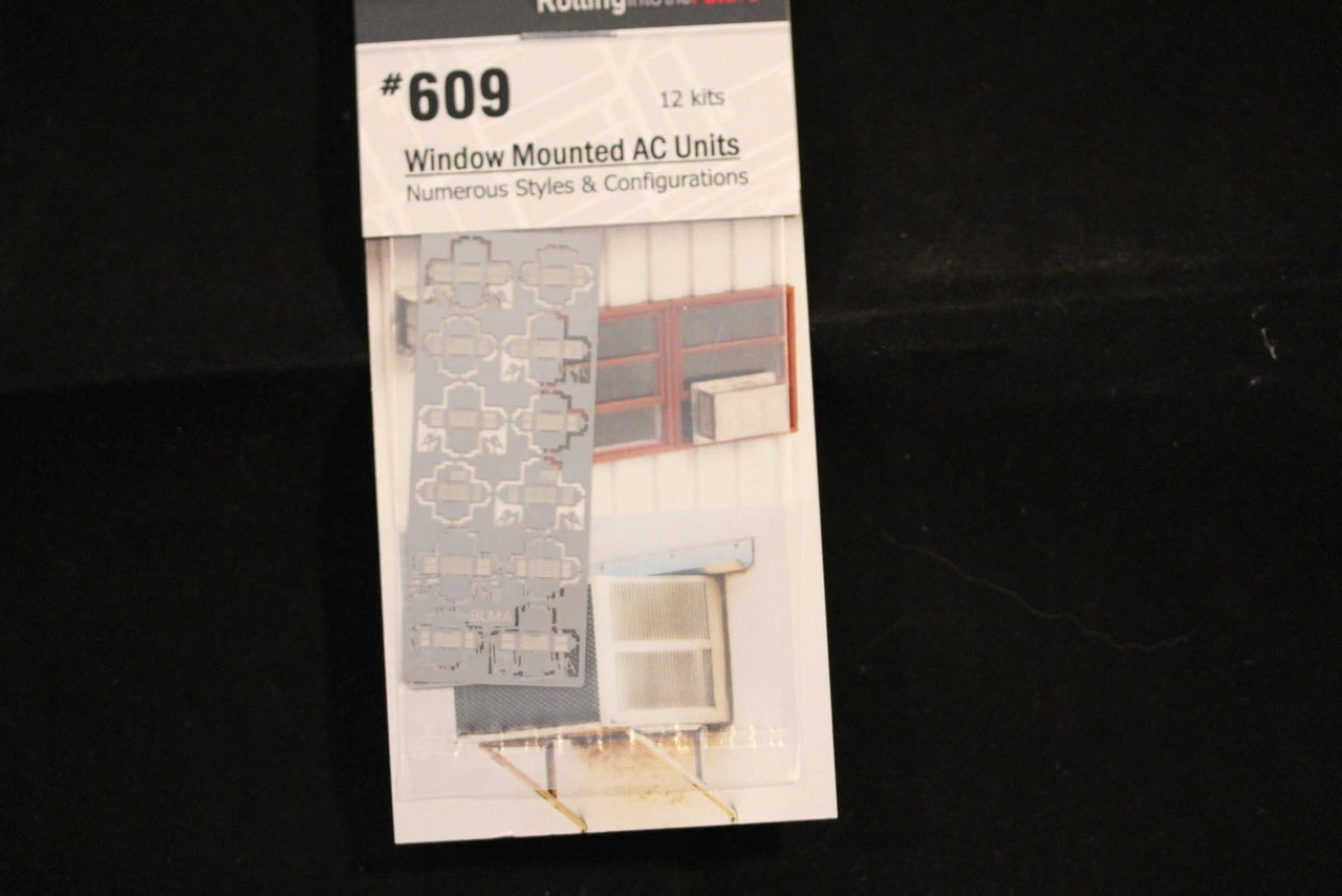 BLMA #609- Window Mounted Air Conditioner Kits (12) - N Scale 3 BLMA #609- Window Mounted Air Conditioner Kits (12) - N Scale