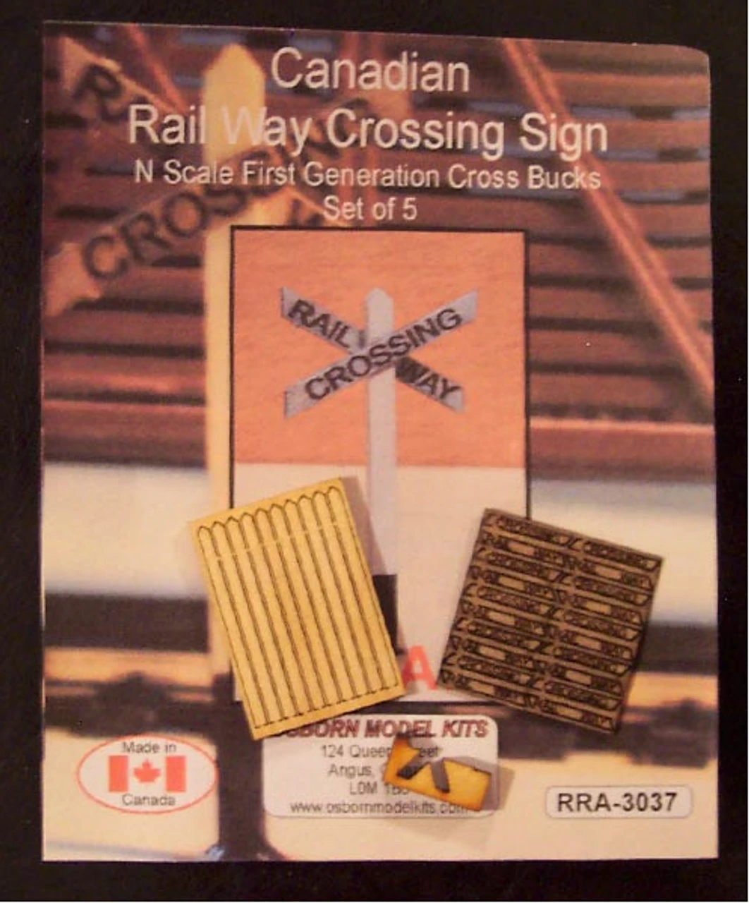 Osborn Models 3037 - 1st Generation Crossbucks - N Scale 3 Osborn Models 3037 - 1st Generation Crossbucks - N Scale