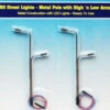 Rock Island Hobby 012103 - HO Scale Street Lights 2 Vertical Poles W High And Low Arms - HO Scale -Vallejo Shop RIH012103 59678.1645223870
