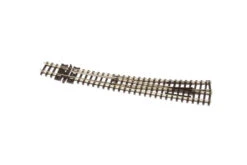 PECO SL-387 - Code 80 Left Hand Curved Turnout (Insulfrog) - N Scale