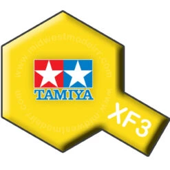 Tamiya 81303 - XF3 Flat Yellow Acrylic Paint - 23ml Bottle