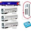 Kato 106-0019 - ALC-42 Charger & Superliner Starter Set Amtrak (AMTK) - N Scale -Vallejo Shop a7466687kat107 0019 00158.1674950021