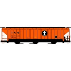 Accurail 81491 - 50' PS 3-Bay Covered Hopper Illinois Central Gulf (ICG) 765108 - HO Scale Kit