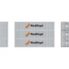 Athearn RTR 27056 - 40' Corrugated Low-Cube Container (3) Nedlloyd - HO Scale